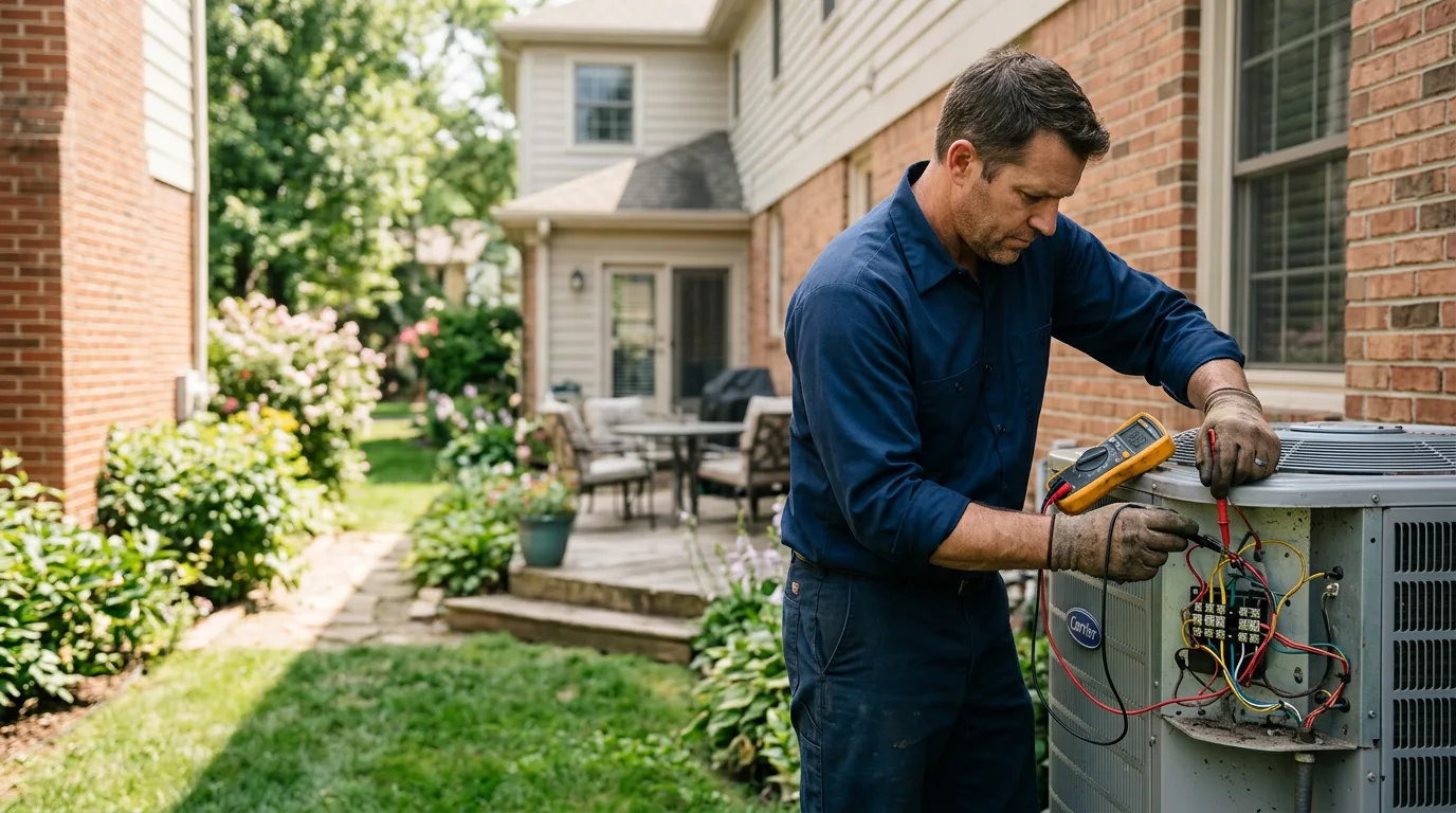 HVAC technician working near Throckmorton, TX